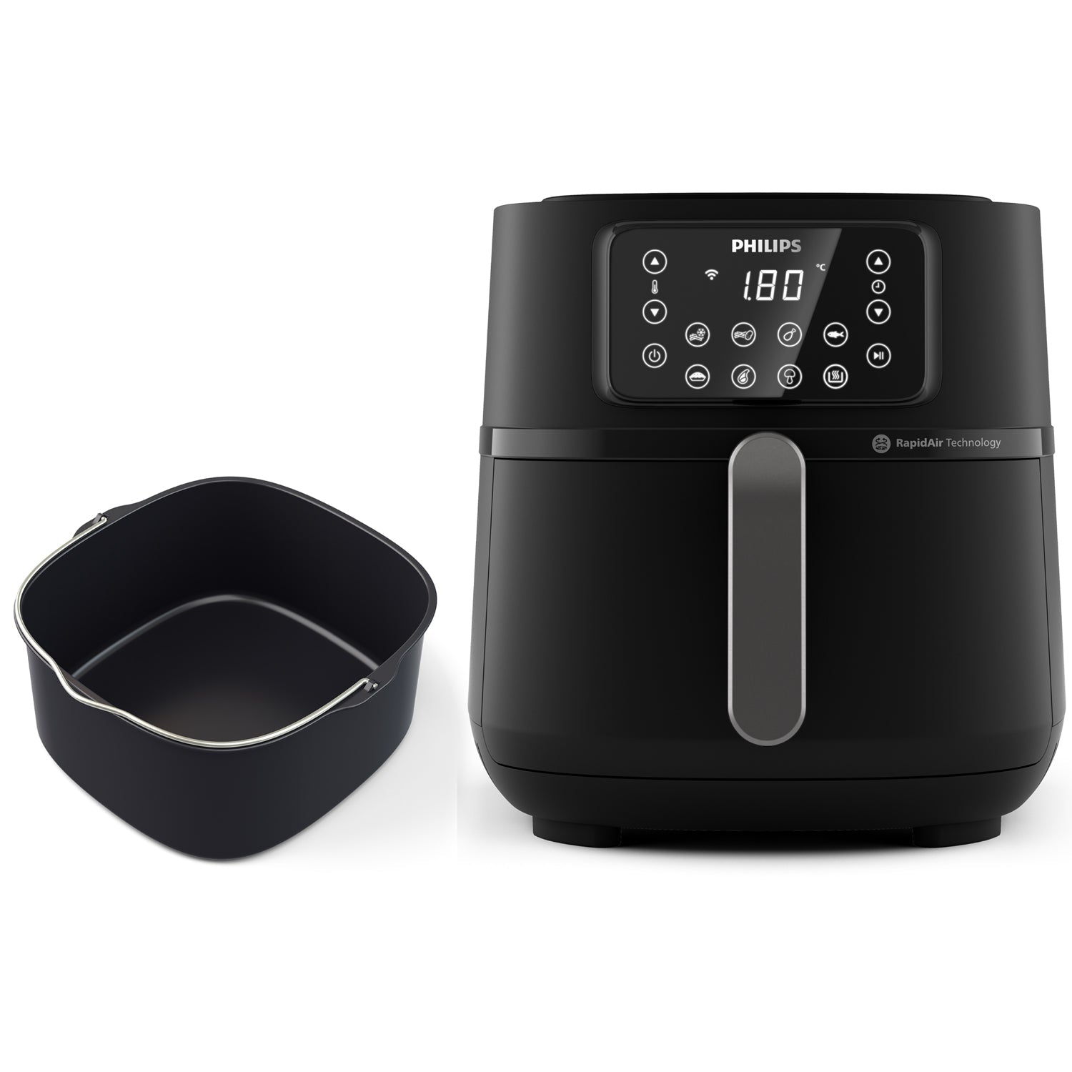 Philips Airfryer HD9285/93 Cosmos XXL 6.2L 2000W App Wifi Svart - Scandikitchen